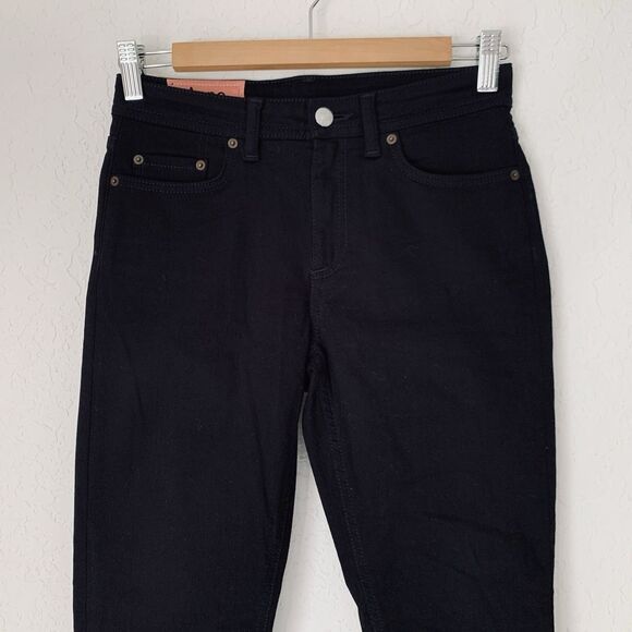 Acne Studios Jeans Bla Konst Women 27 Climb Stay Black Mid Rise Skinny Designer - Picture 5 of 14